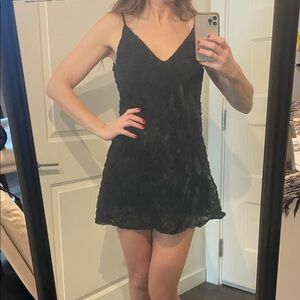 Black Lace Mini Dress